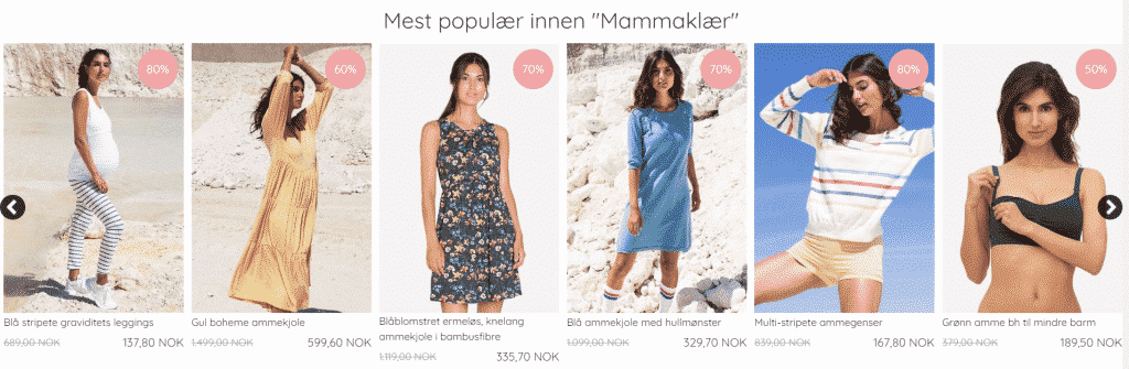 milker mammaklær