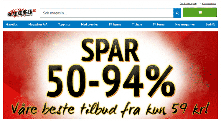 bladkongen nett