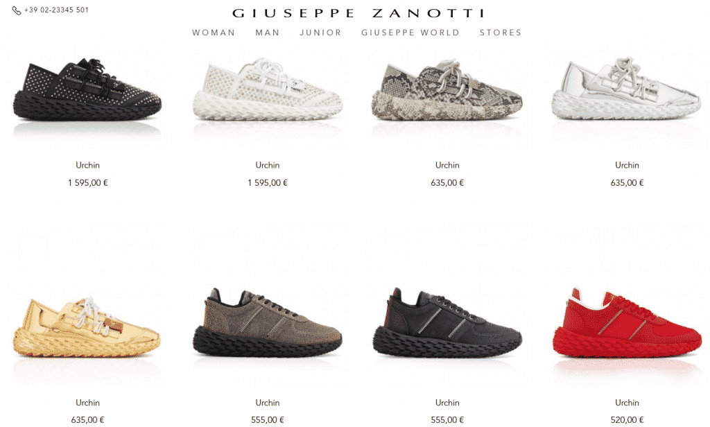 Rabattkode Giuseppe Zanotti
