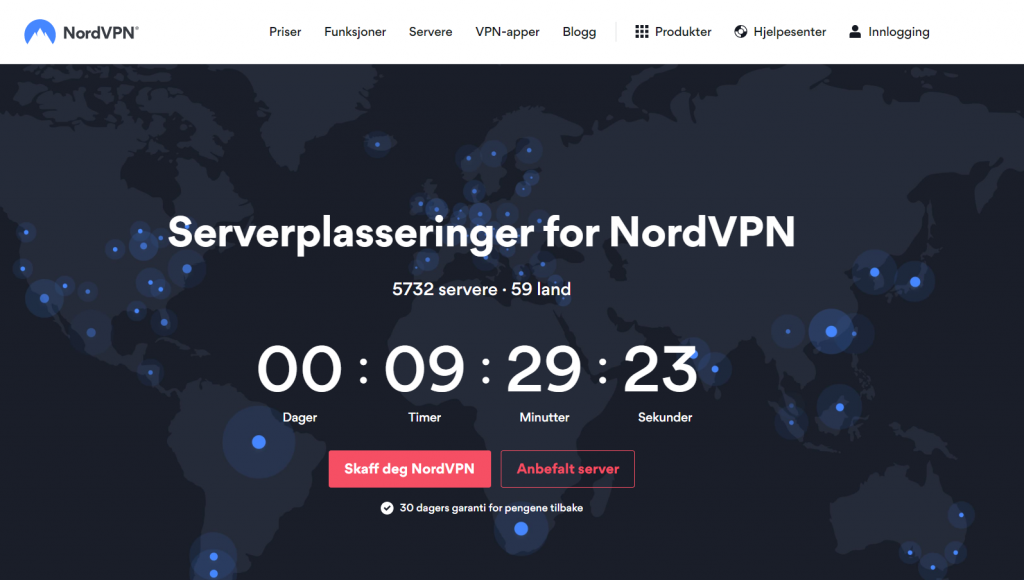 nordvpn servere