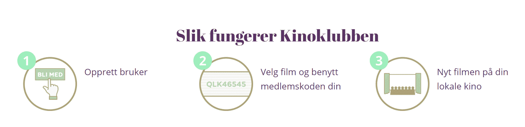 Kinoklubben gir halv pris