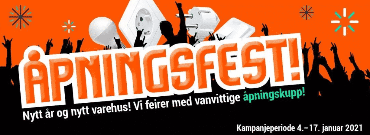 ÅPNINGSFEST - Nyttårstilbud