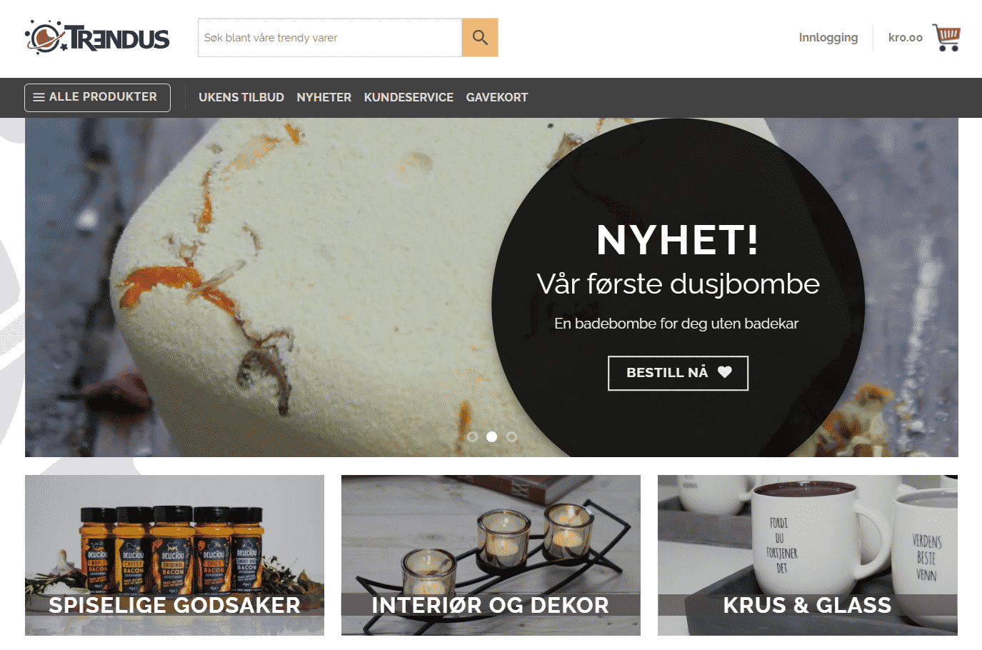 Denne rabattkupongen gir 10% på alle varer på Trendus.no