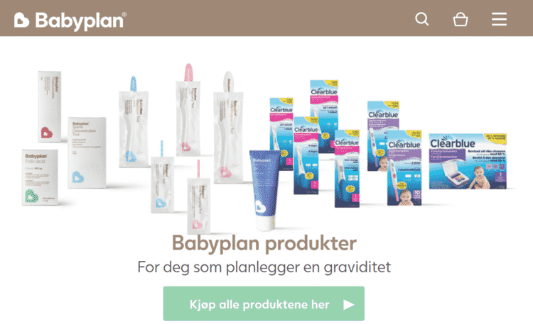 Babyplan nettside