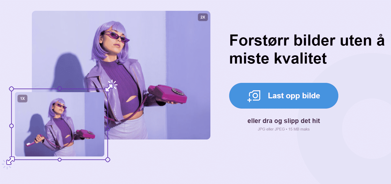 Førstørr bilder