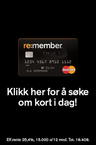 remember kredittkort