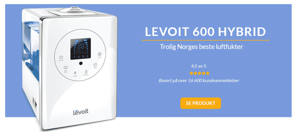 Rabattkode Levoit med 10% rabatt på luftfuktere og gratis frakt.