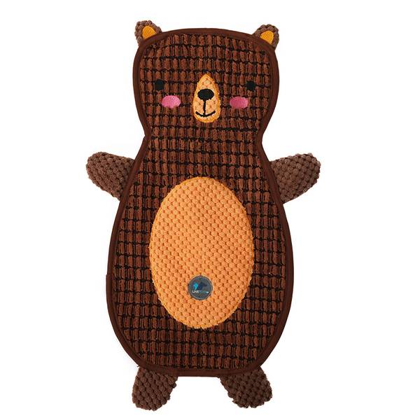 Bamse flat knitrende link tuff hundeleke
