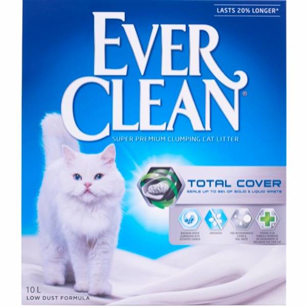 Kattesand: EverClean Total Cover 10l