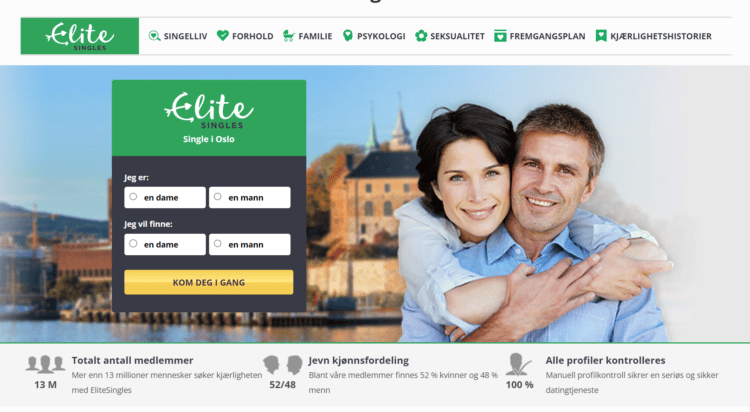 EliteSingles er et matchmaking nettsted for single