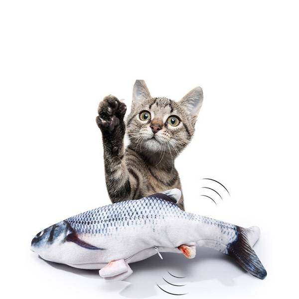Sprellende fisk katteleke