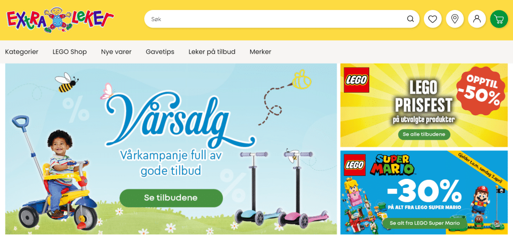 30% rabatt på alt fra LEGO Super Mario