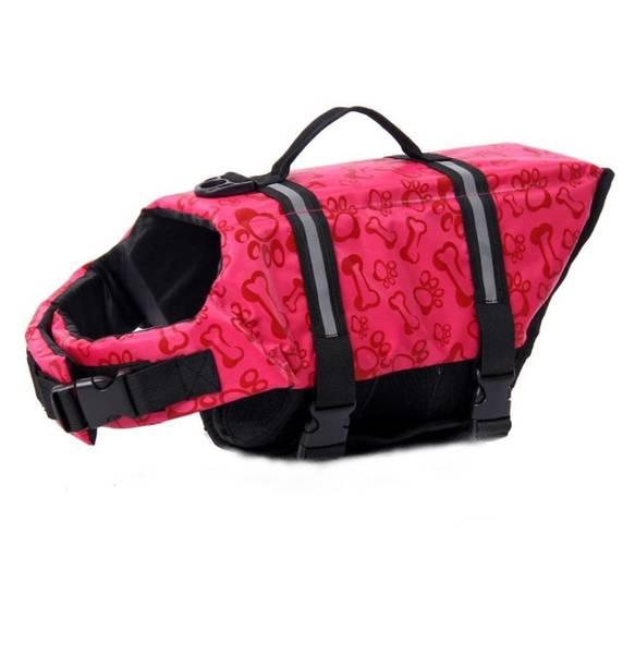 Rosa Flytevest for små og større hunder