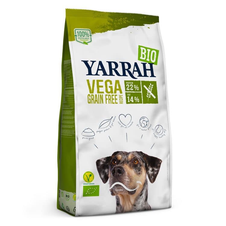 Yarrah Bio hundefôr Vega kornfri - 2 x 10 kg