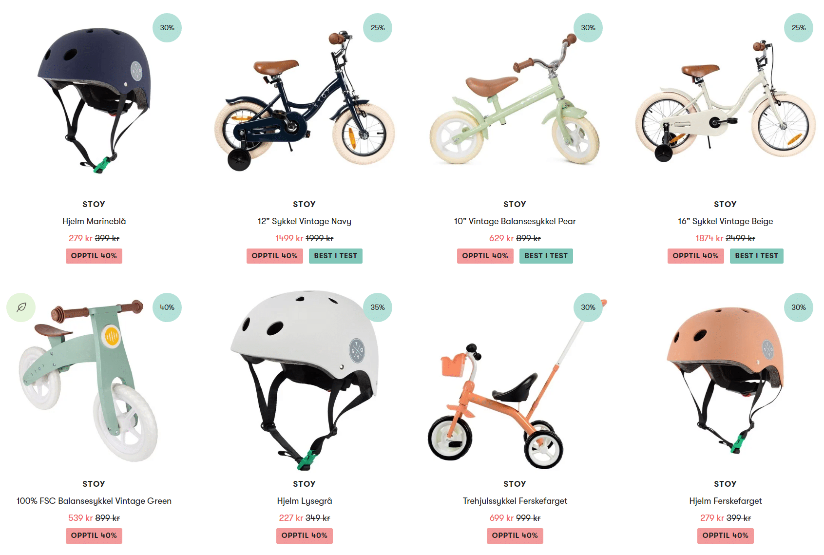 Babyshop tilbud med opptil 40% på barnesykler og tilbehør
