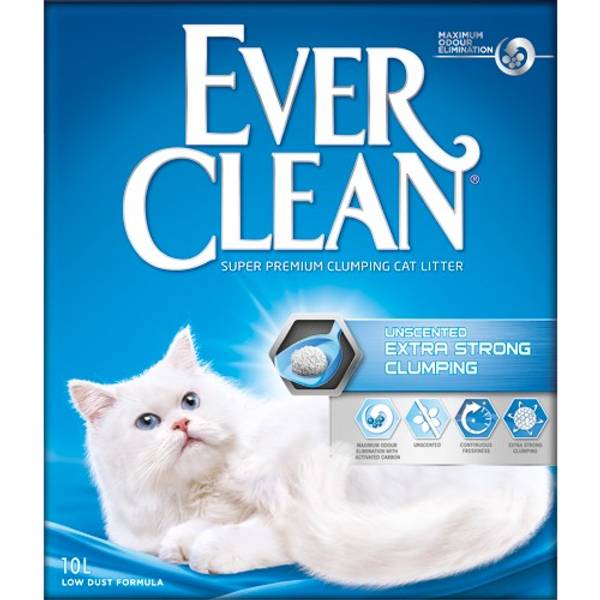 Kattesand: EverClean Extra Strong Clumping uparfymert