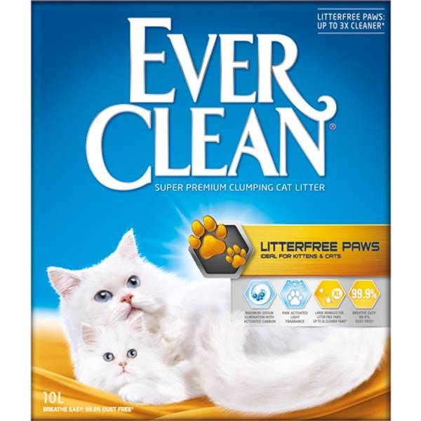 Kattesand: EverClean Litterfree paws (Kitten) 10l