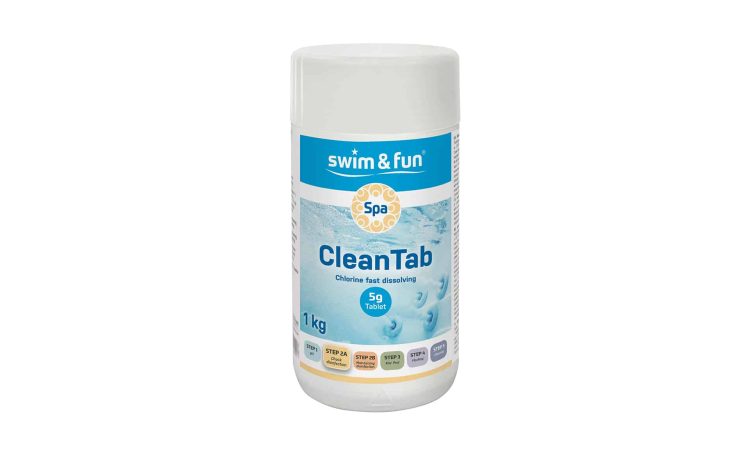 Cleantab Klortablett 200 stk x 5 gram fra Swim & Fun