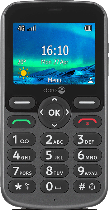 Doro 5861 Grå (Betal nå - med abonnement)