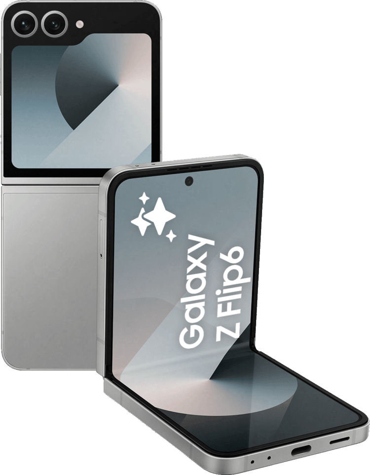 Samsung Galaxy Z Flip6 (512 GB) Silver Shadow (Betal nå - med abonnement)