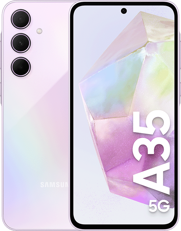 Samsung Galaxy A35 (128 GB) Light Violet (Betal nå - med abonnement)