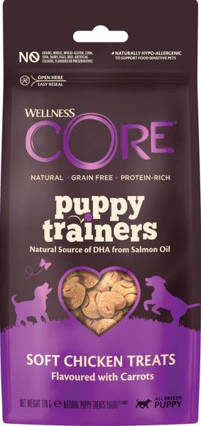 Core puppy trainers kylling og gulrøtter - Godbit til valp