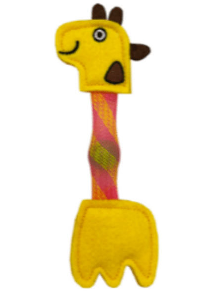 Morsom Giraff katteleke med tube og filt