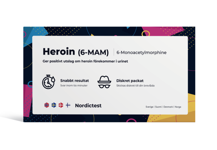 Legemiddeltest for privat bruk - Enkel å bruke og CE-merket (Heroin)