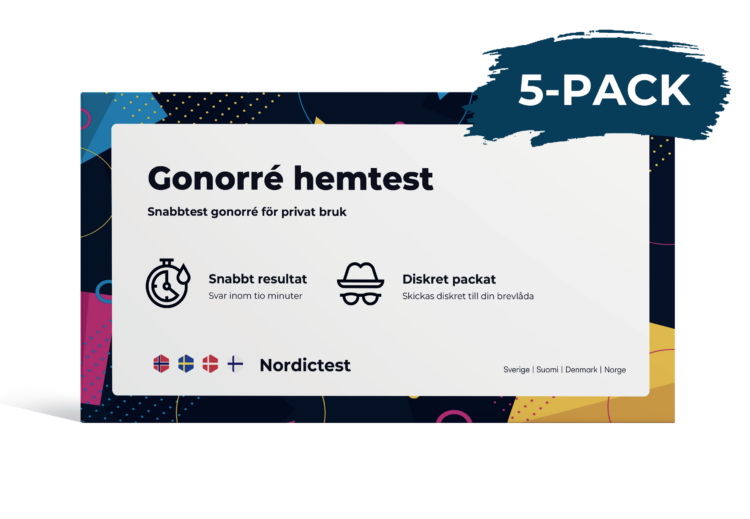 Gonorré snabbtest 5-pack
