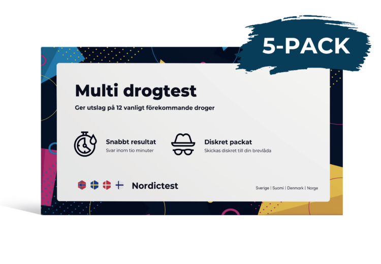 Multitest - 12 av de vanligste medikamentene 5-pakning
