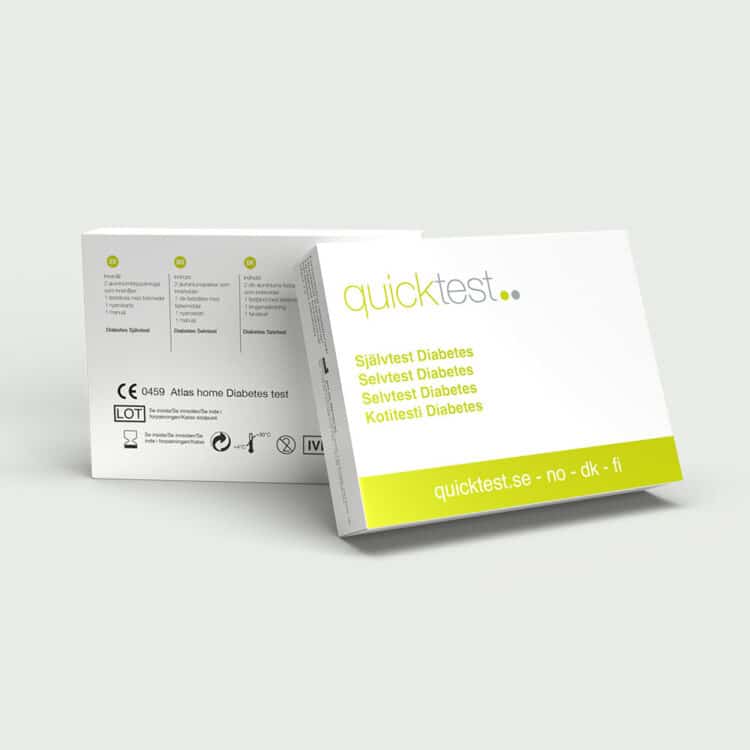Diabetestest 2-pak
