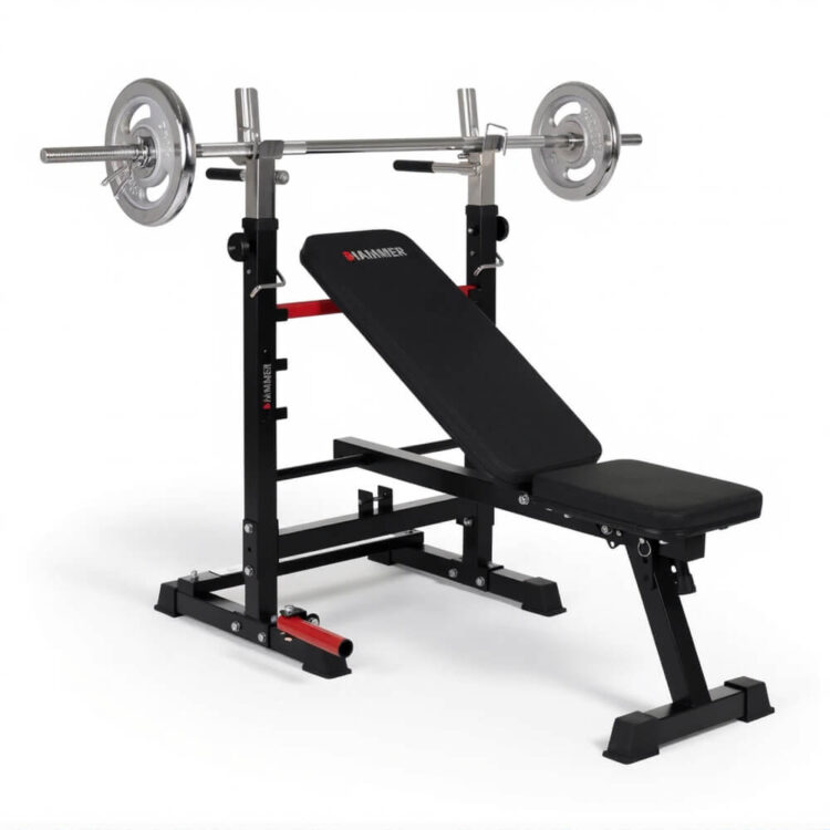Treningsbenk Folding Bench & Barbell Rack Force 4.0