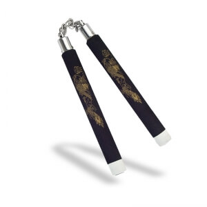 Nunchaku i gummi med kjetting