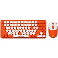 Packard Bell The DotCombo Trådløst tastatur- og musesett - Oransje - Engelsk US QWERTY-tastaturversjon