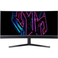 Predator X, X34V, OLED Buet Gaming Skjerm, Svart, 34" UW-QHD, 175Hz
