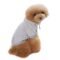 Grå hettegenser med knapper til hund (rygg: 40cm) (2XL)