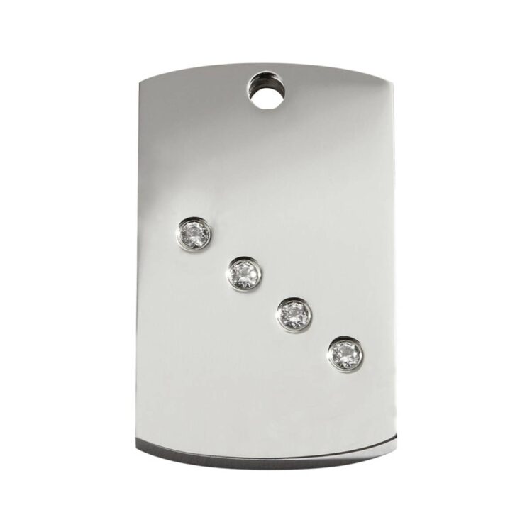 ID-brikke med diamant - Tag (M -)