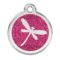 ID-brikke med Glitter - Dragonfly (Medium)