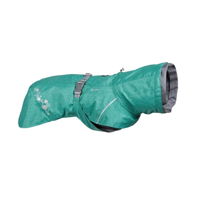 Hurtta Monsoon II ECO hundedekken - Peacock Turkis (80)