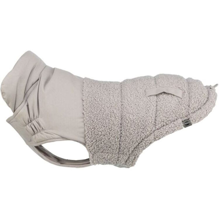 Beige teddy vinterdekken til hund (M: 45cm)