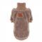 Myk korallfleece hundegenser - tan (XXL)