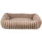 Lys brun plysj hundeseng (100 cm)