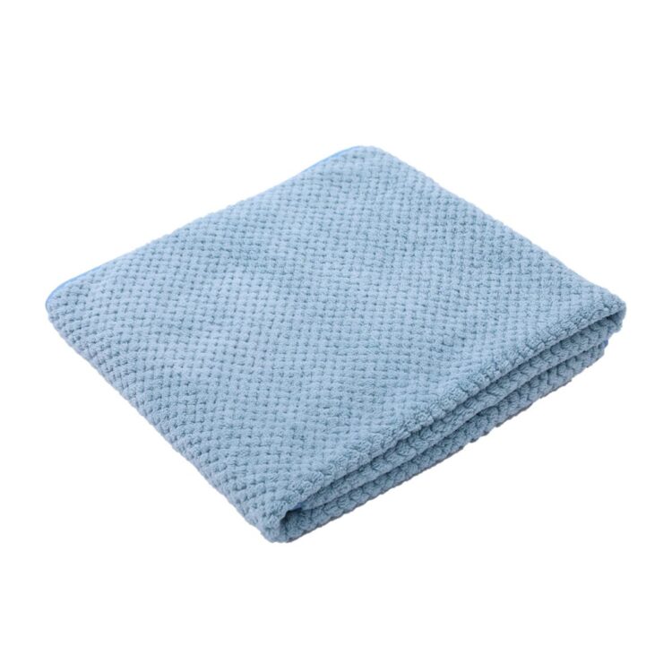 Blått ultrasoft absorberende håndkle til hund