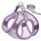 Premium Leopard candy mesh hundesele med lenke (M)