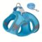 Premium turkis mesh hundesele med lenke (L)