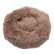 Brun khaki donut hundeseng - Fluffy rund hunde - og katteseng