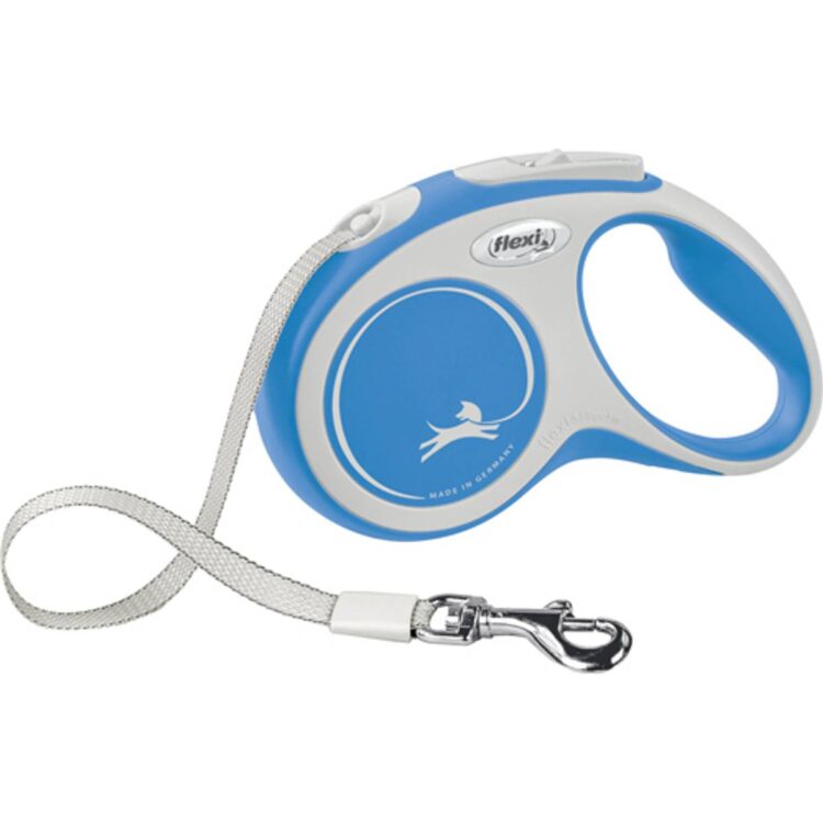 Blå Flexi New Comfort hundebånd (Bånd 0-60kg) (L - 8m)