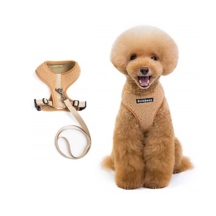 Beige Teddy hunde- og kattesele (XL)