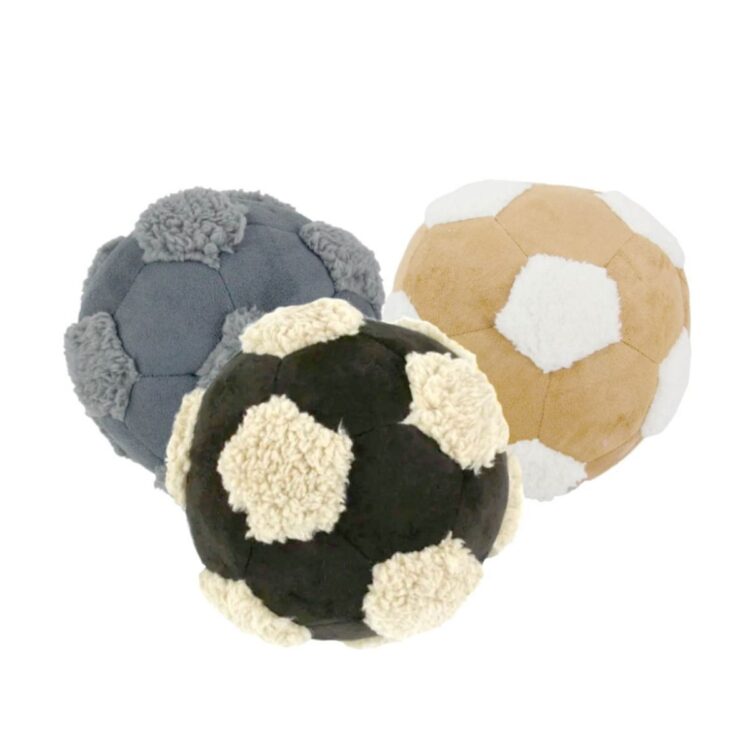 Stor hundeleke plysj fotball 15cm
