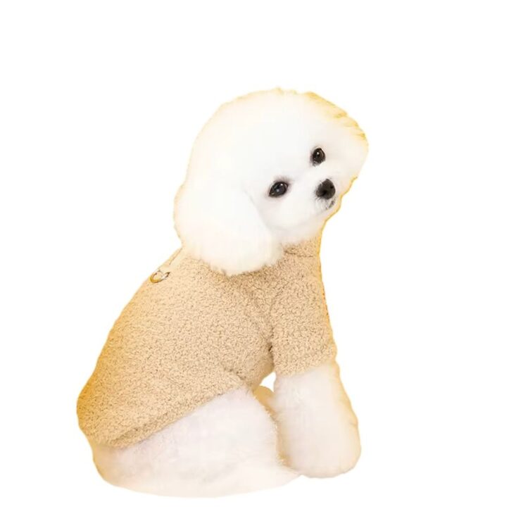 Beige supermyk hundegenser (XXL)